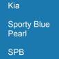 Preview: Kia, Sporty Blue Pearl, SPB.